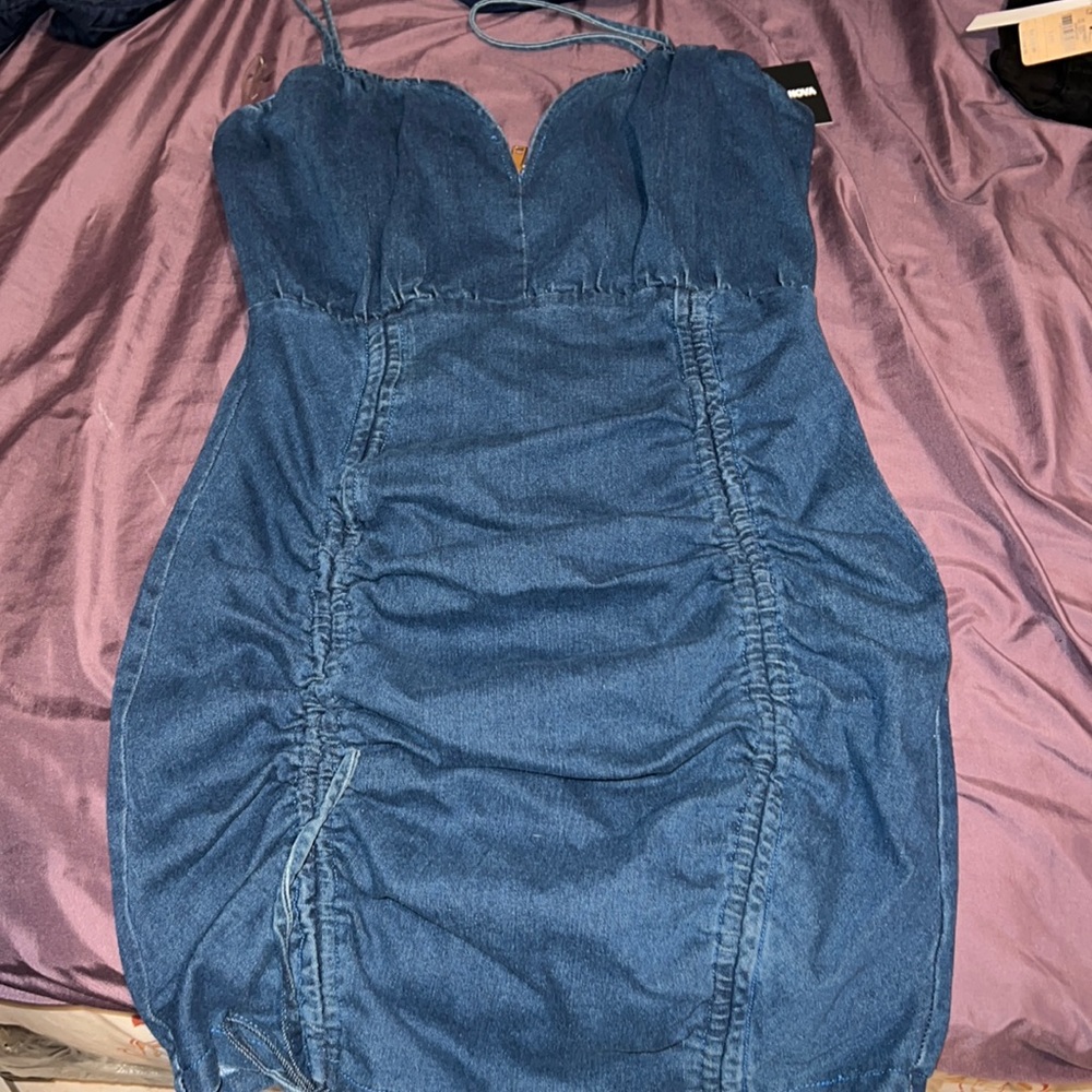 Beautiful denim fashion nova dress